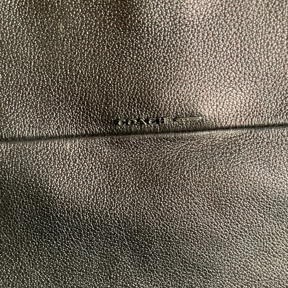 Coach Metallic Purple Shoulder Bag - Picture 2 of 5